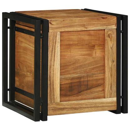Aufbewahrungs-Truhen 40 x 40 x 40 cm Massivholz Akazie