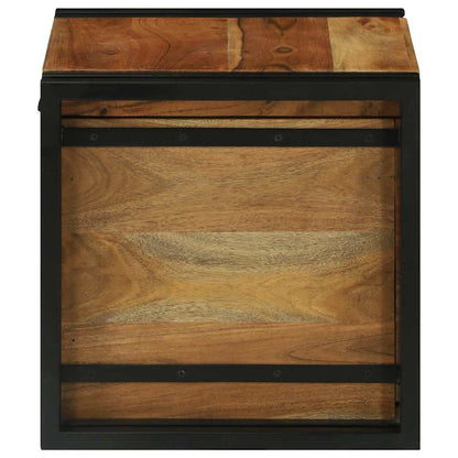 Aufbewahrungs-Truhen 40 x 40 x 40 cm Massivholz Akazie
