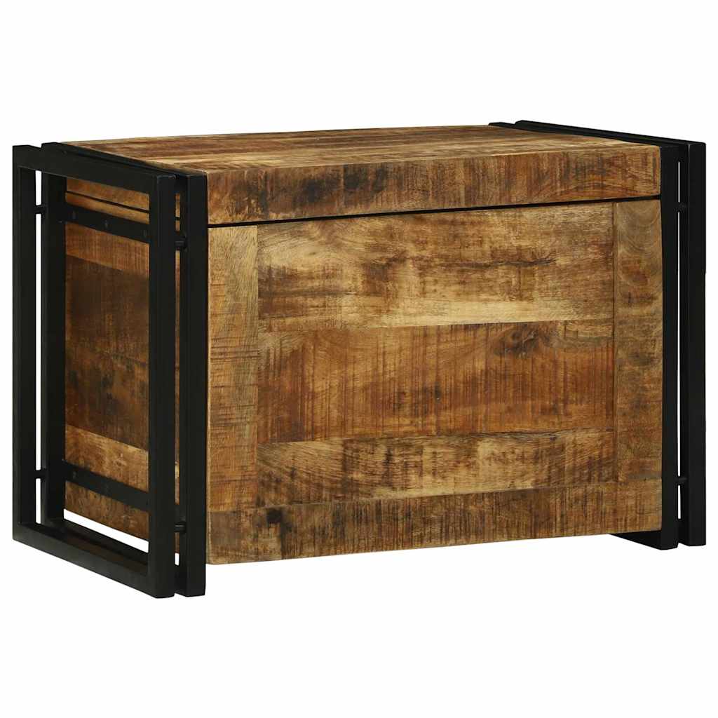 Aufbewahrungsbox 60 x 40 x 41 cm massives Mangoholz