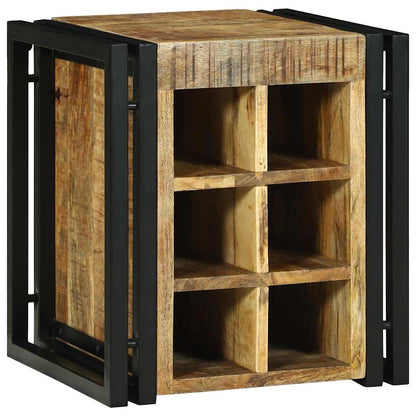 Weinregal Braun 34,5 x 35 x 39 cm Massivholz Mango