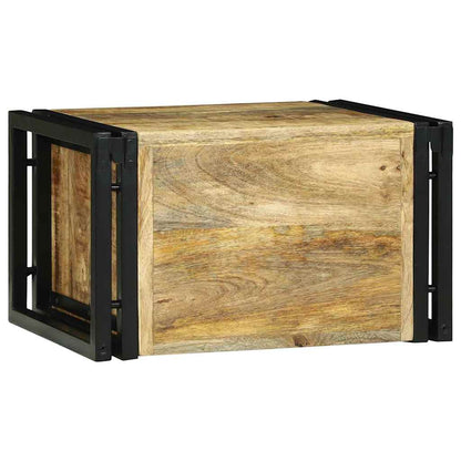 Weinregal Braun und Schwarz 46 x 35 x 27,5 cm Massivholz Mango