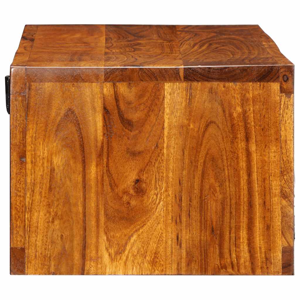 TV-vægskab Flerfarvet 100x30x22 cm Massivt akacietræ