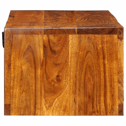 TV-vægskab Flerfarvet 100x30x22 cm Massivt akacietræ