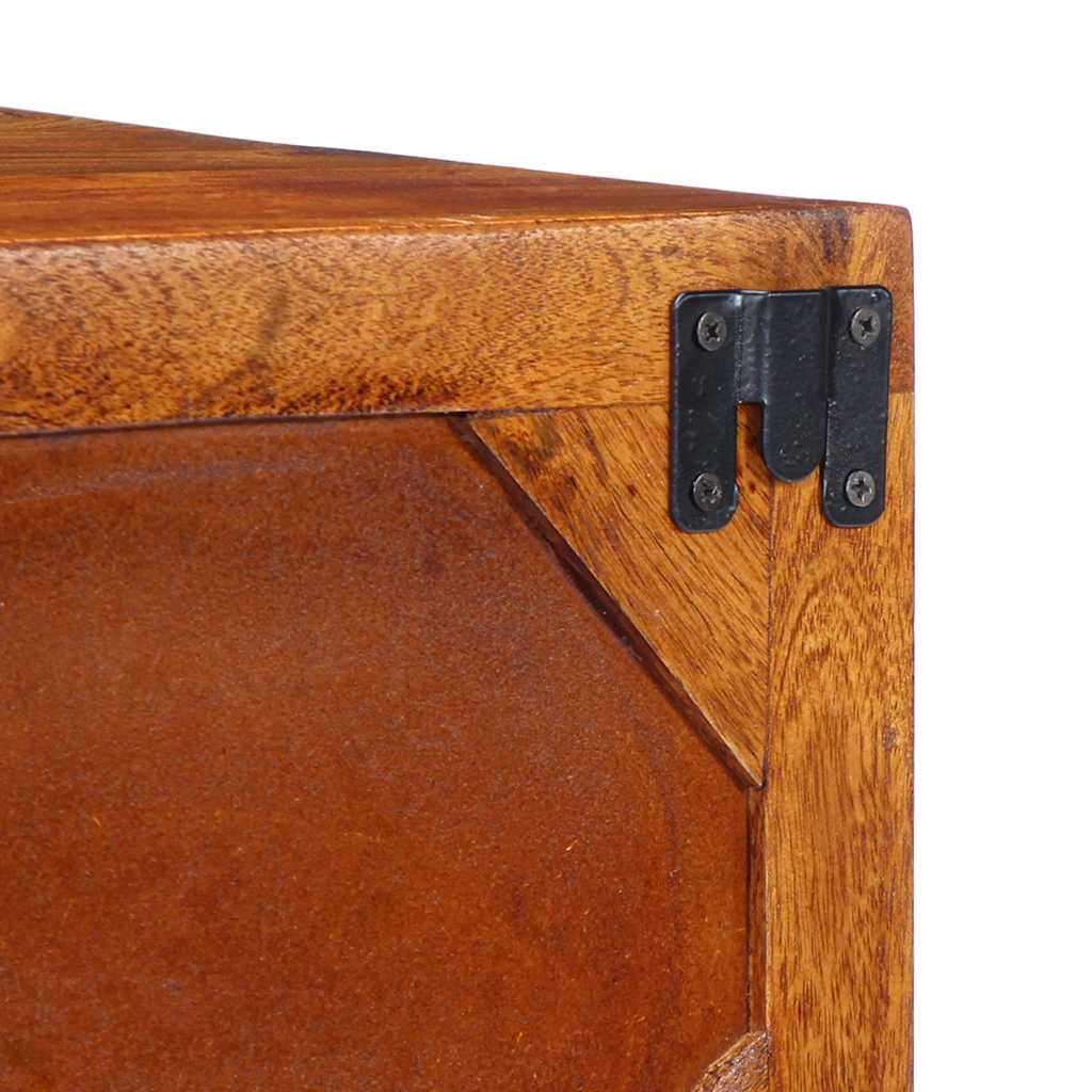 TV-vægskab Flerfarvet 100x30x22 cm Massivt akacietræ