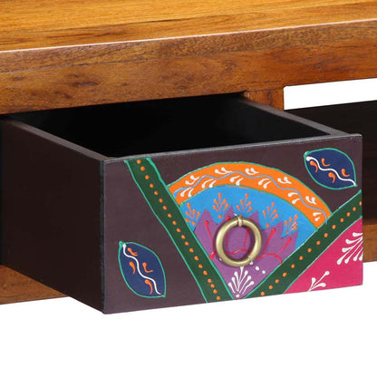 Schreibtisch Braun 110 x 50 x 73 cm Massivholz Akazie