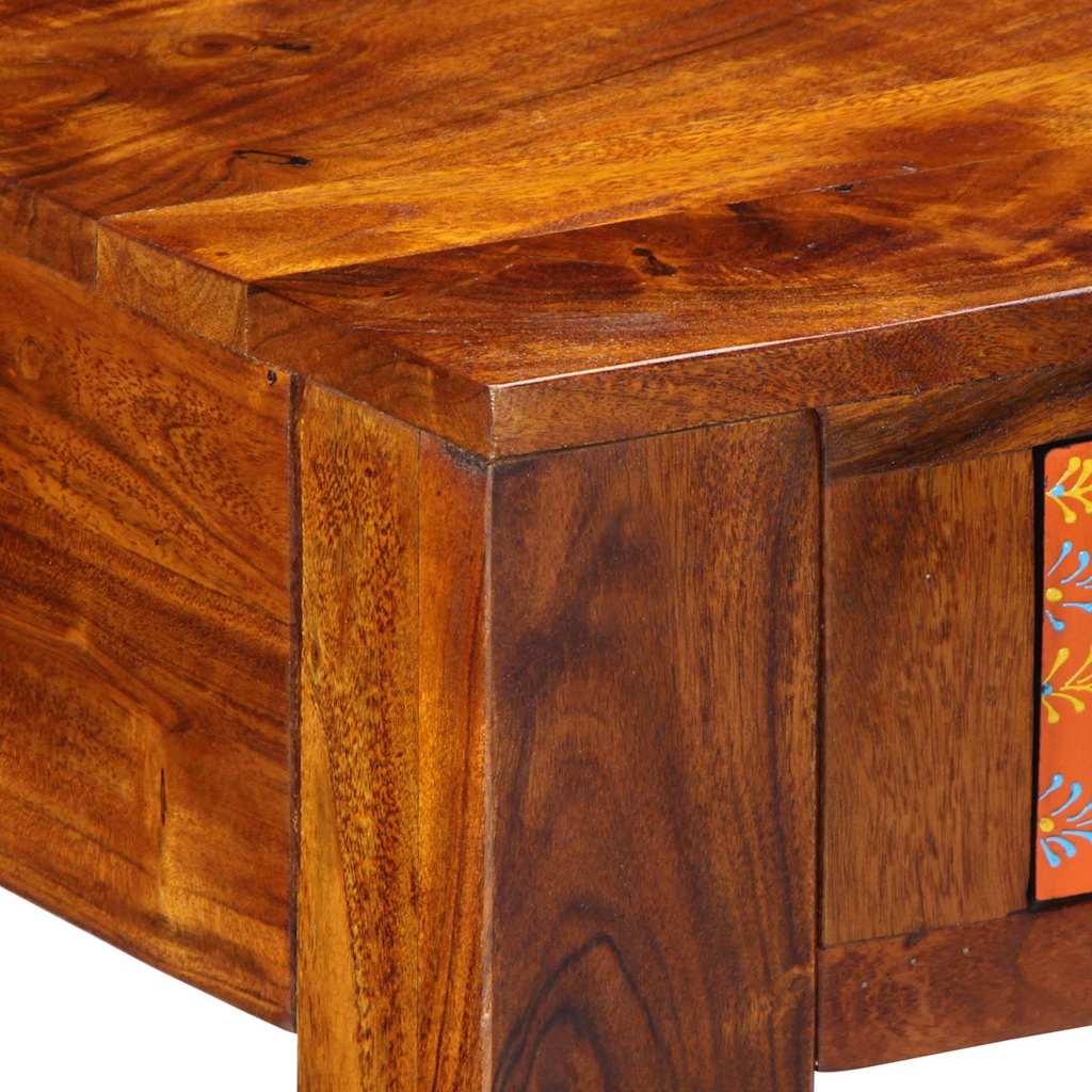 Schreibtisch Braun 100 x 50 x 75 cm Massivholz Akazie