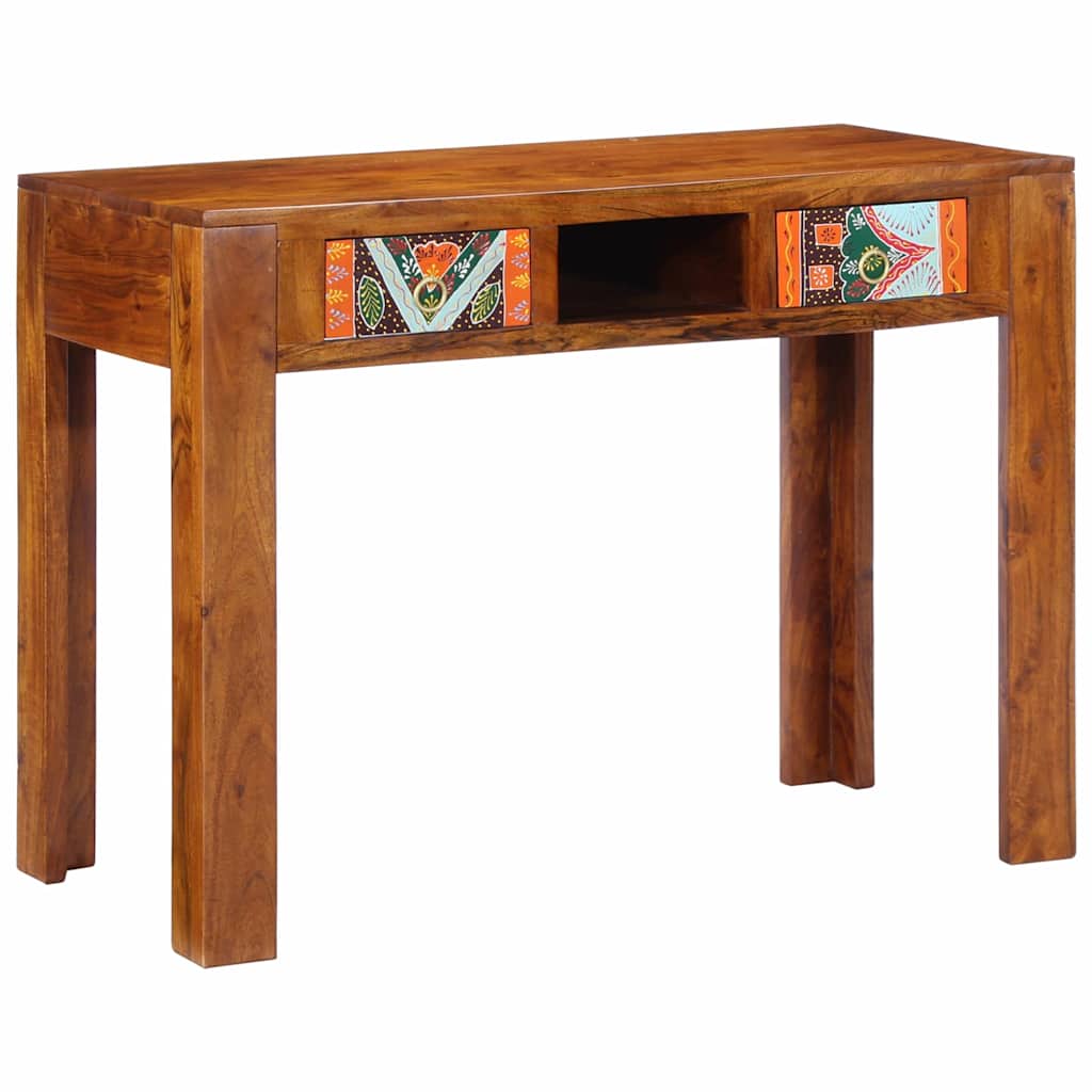 Schreibtisch Braun 100 x 50 x 75 cm Massivholz Akazie