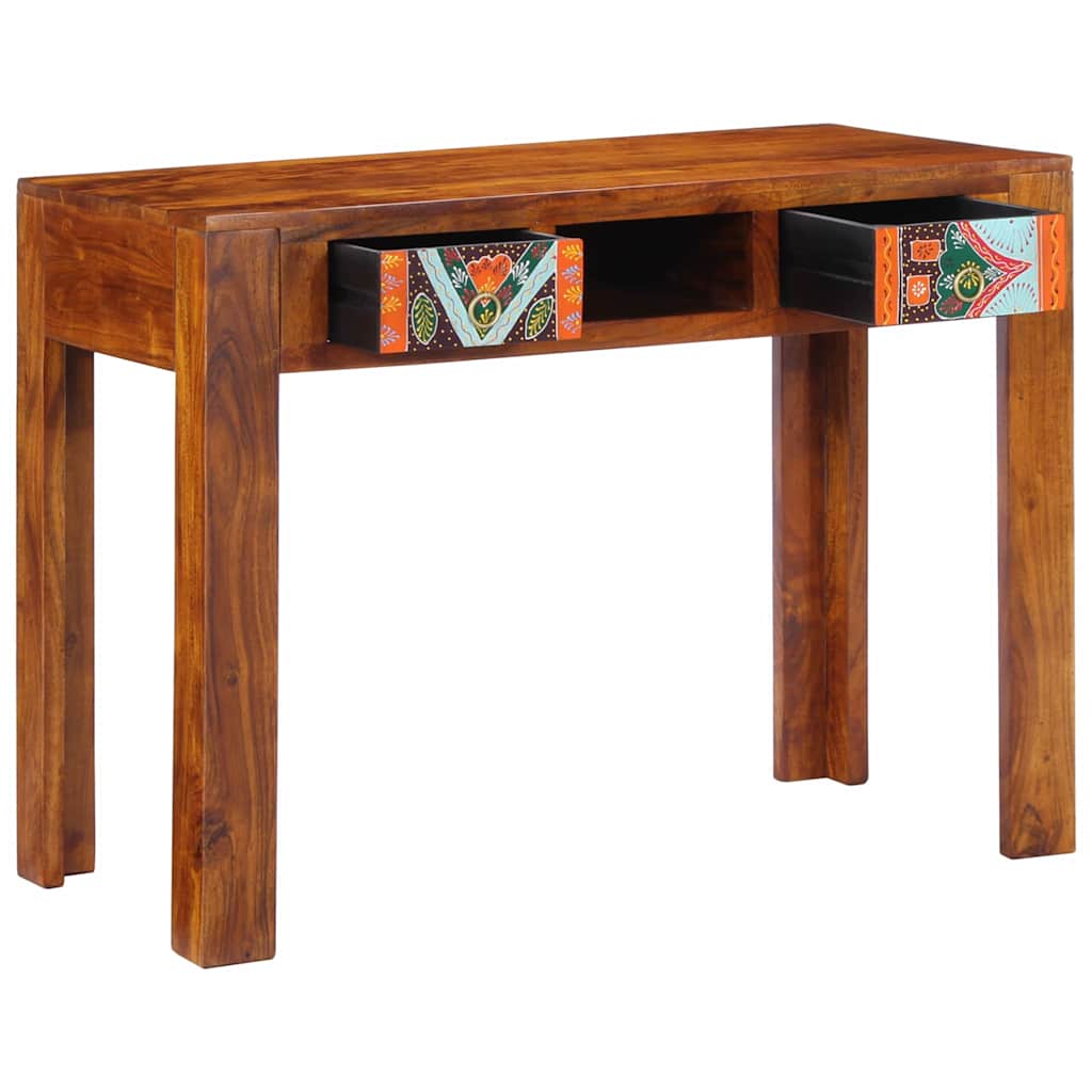 Schreibtisch Braun 100 x 50 x 75 cm Massivholz Akazie