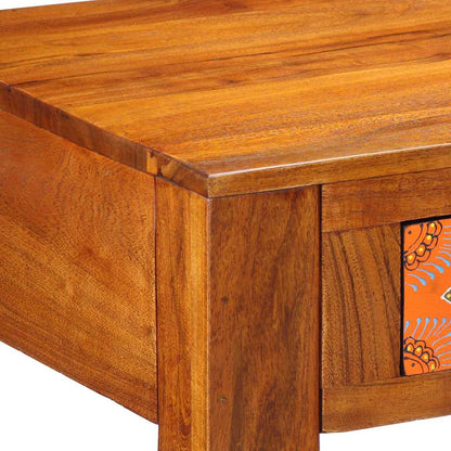 Schreibtisch Braun 100 x 50 x 75 cm Massivholz Akazie
