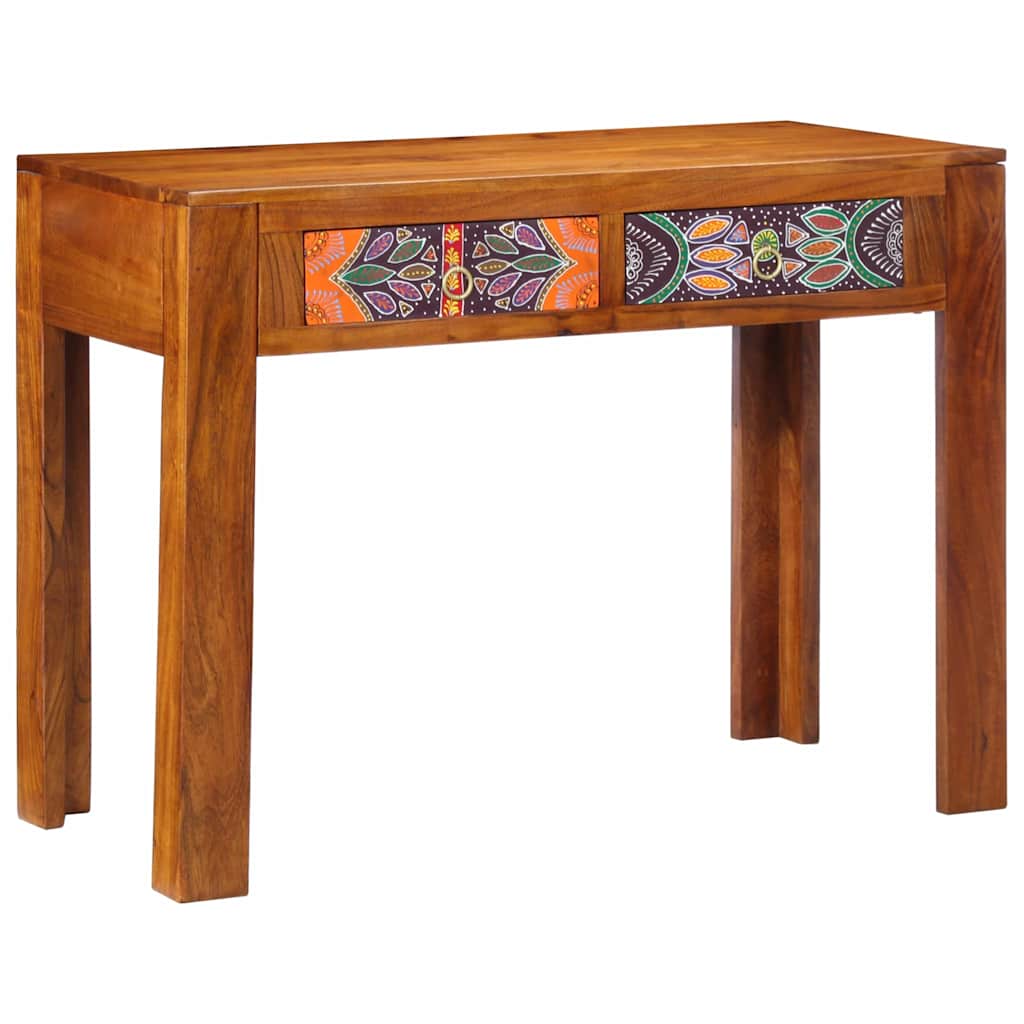 Schreibtisch Braun 100 x 50 x 75 cm Massivholz Akazie