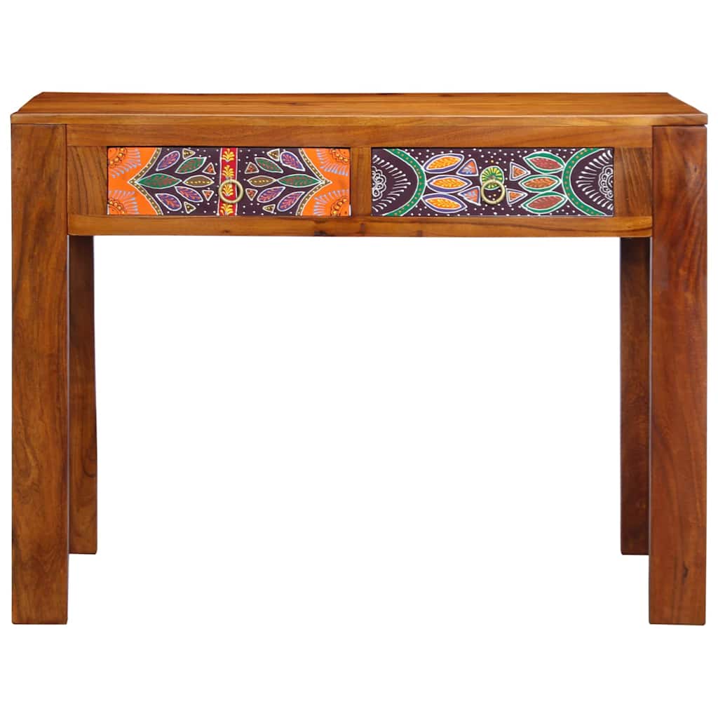 Schreibtisch Braun 100 x 50 x 75 cm Massivholz Akazie