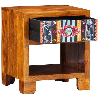 Sideboard Mehrfarbig 40 x 35 x 45 cm Akazie Massivholz