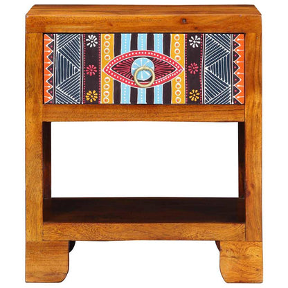 Sideboard Mehrfarbig 40 x 35 x 45 cm Akazie Massivholz