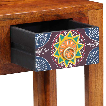 Beistelltisch Braun 40 x 30 x 36 cm Massivholz Akazie
