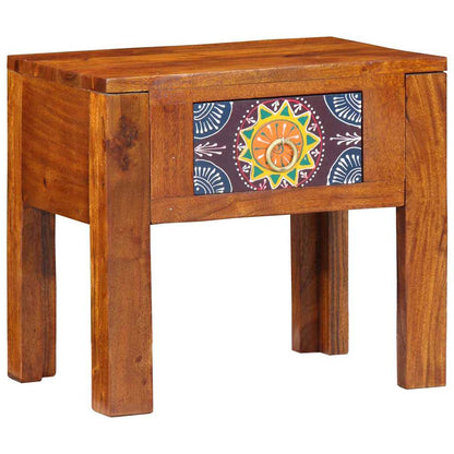Beistelltisch Braun 40 x 30 x 36 cm Massivholz Akazie