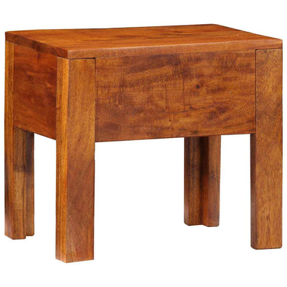 Beistelltisch Braun 40 x 30 x 36 cm Massivholz Akazie