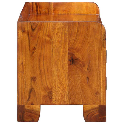 Schuhschrank Mehrfarbig 90 x 35 x 40 cm Massivholz Akazie