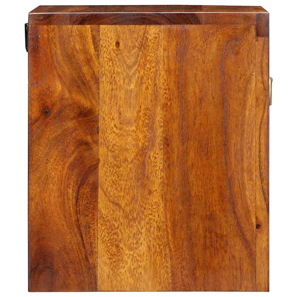Nachttisch 2 pcs Braun 40 x 35 x 35 cm Akazie Massivholz