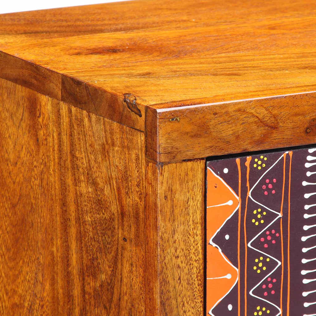 Nachttisch Wandmontiert Braun 35 x 30 x 22 cm Akazie Massivholz