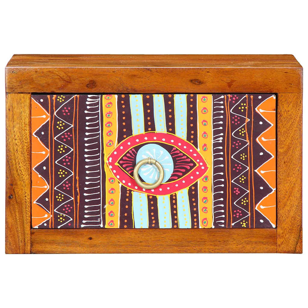 Nachttisch Wandmontiert Braun 35 x 30 x 22 cm Akazie Massivholz