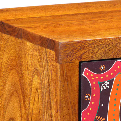 Nachttisch Wandmontiert Braun 35 x 30 x 40 cm Akazie Massivholz