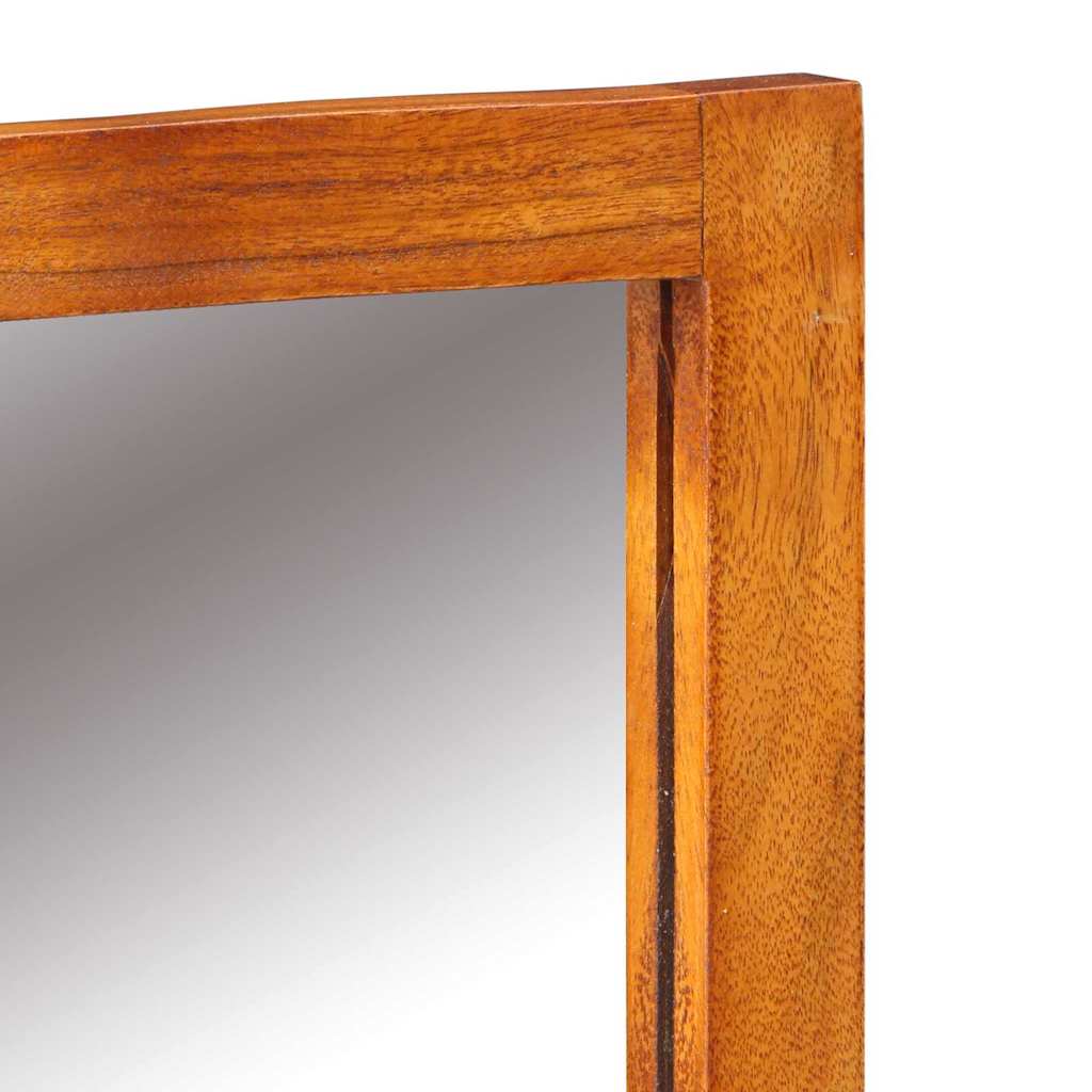 Schminktisch Braun 90 x 45 x 75 cm Massivholz Akazie