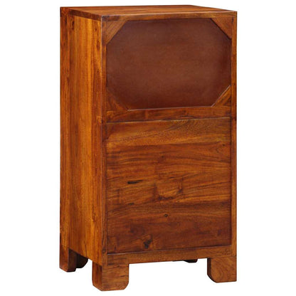 Telefontisch Braun 40 x 35 x 75 cm Massivholz Akazie
