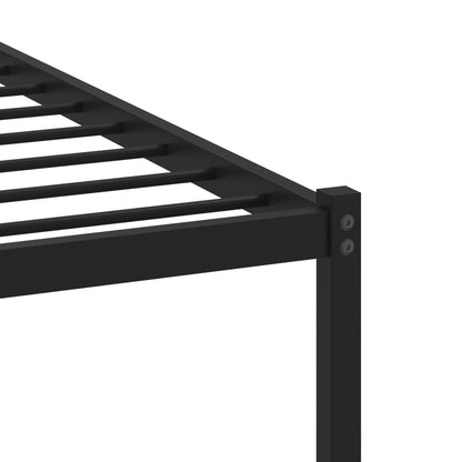Metallbett ohne Matratze Sonoma-Eiche 140x190 cm