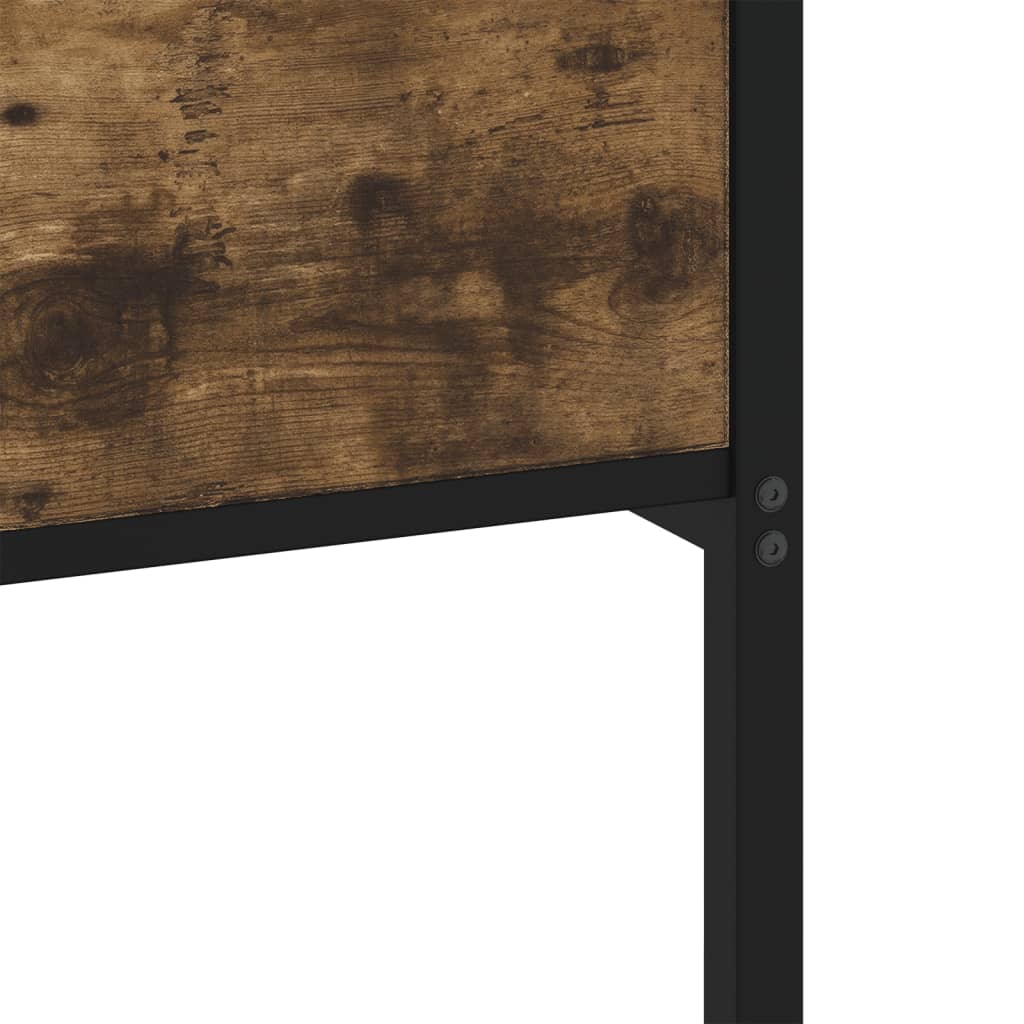 Bettgestell ohne Matratze Räuchereiche 140x200 cm Holzwerkstoff