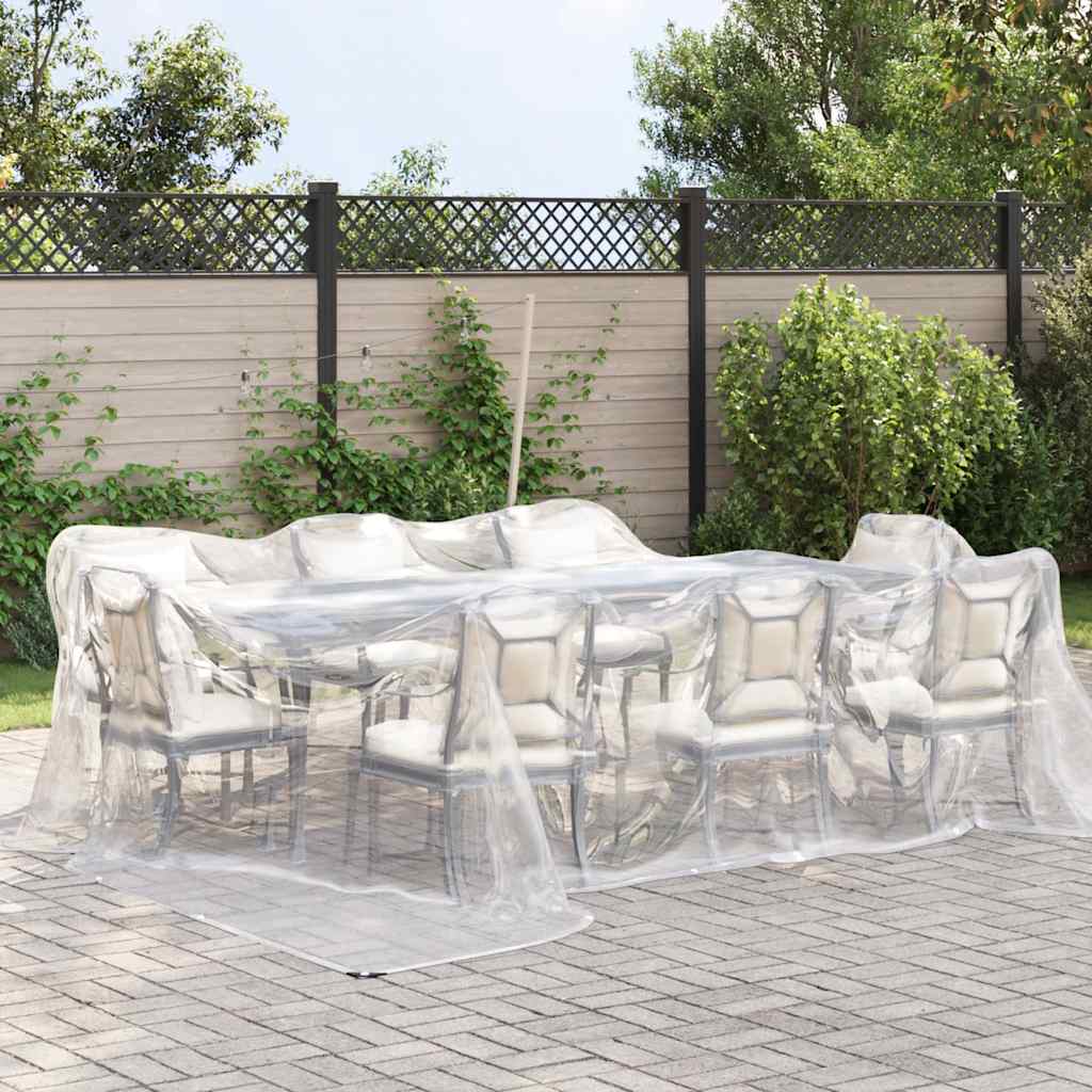 Transparente Plane mit Ösen 4x4 m Polyethylen