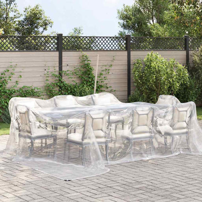 Transparente Plane mit Ösen 4x4 m Polyethylen