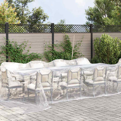 Transparent presenning med øjer 4x12 m polyethylen