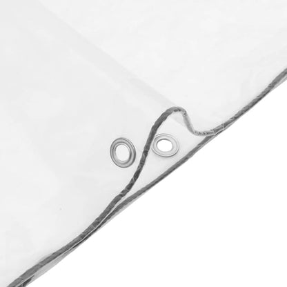 Transparente Plane mit Ösen 5x12 m Polyethylen