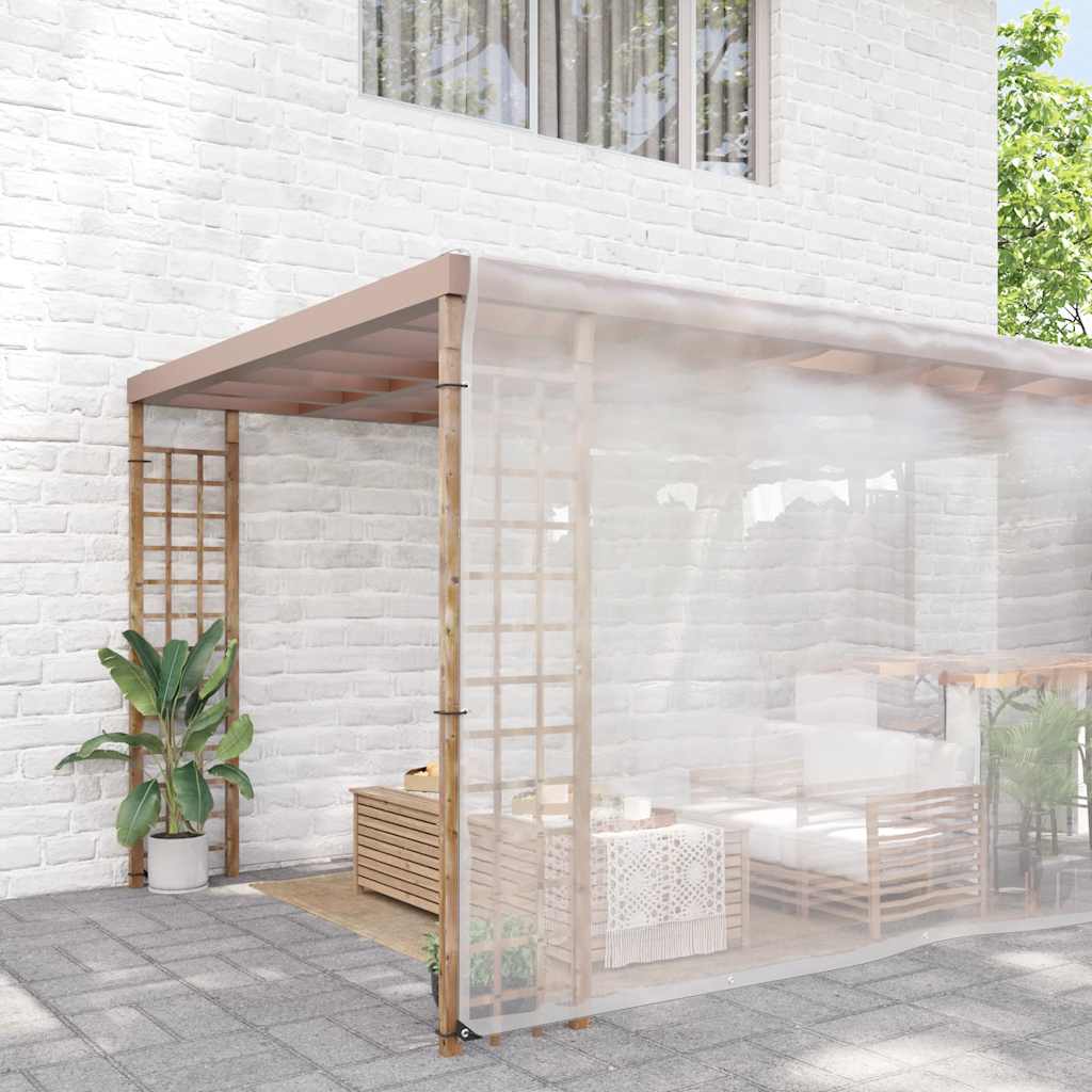 Transparente Plane mit Ösen 8x8 m Polyethylen