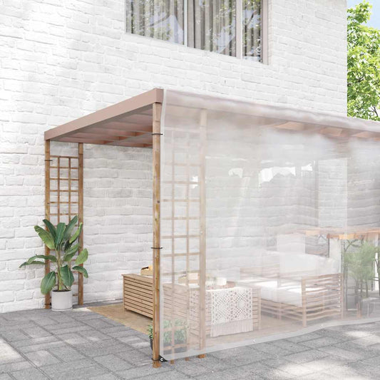 Transparente Plane mit Ösen 8x8 m Polyethylen