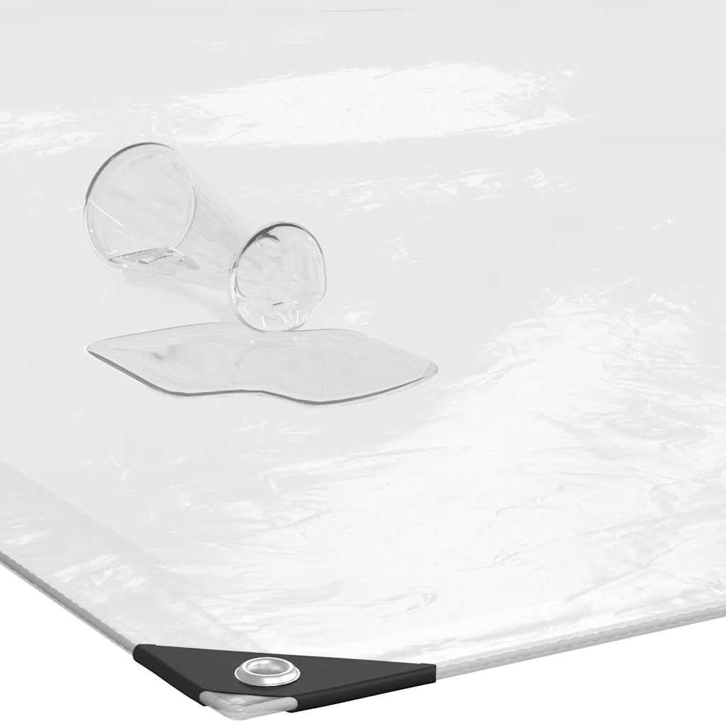 Transparente Plane mit Ösen 8x10 m Polyethylen
