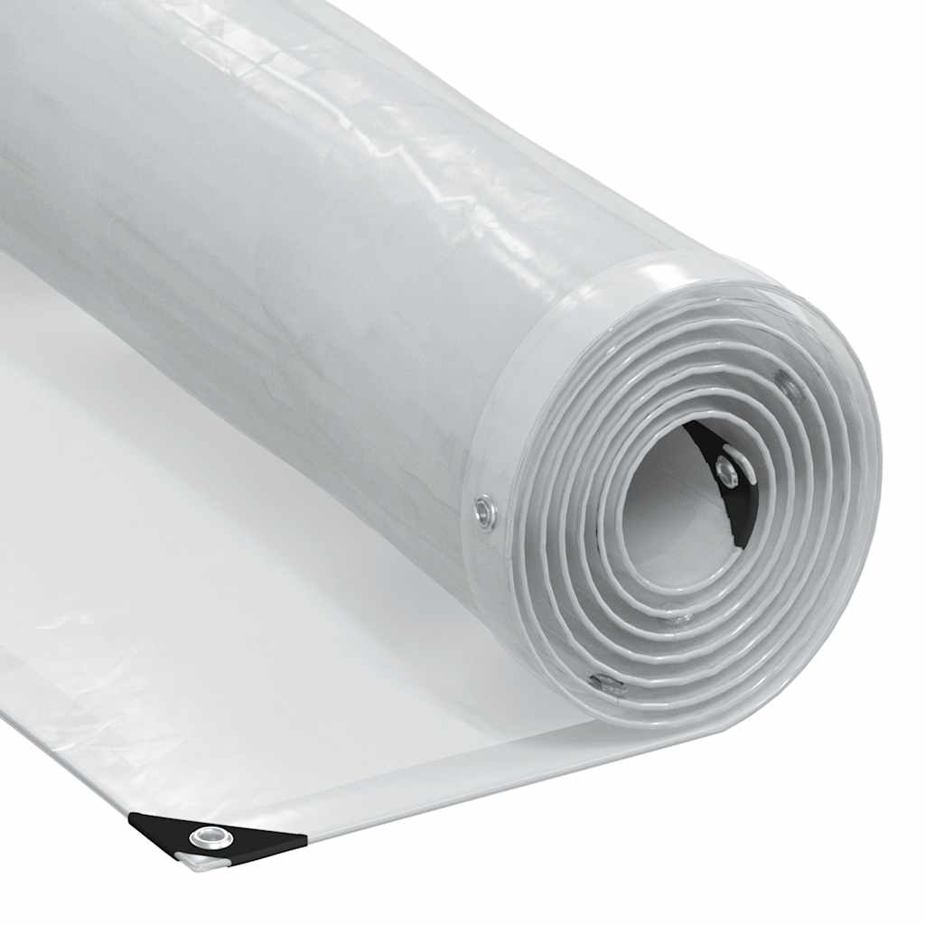 Transparente Plane mit Ösen 12x12 m Polyethylen