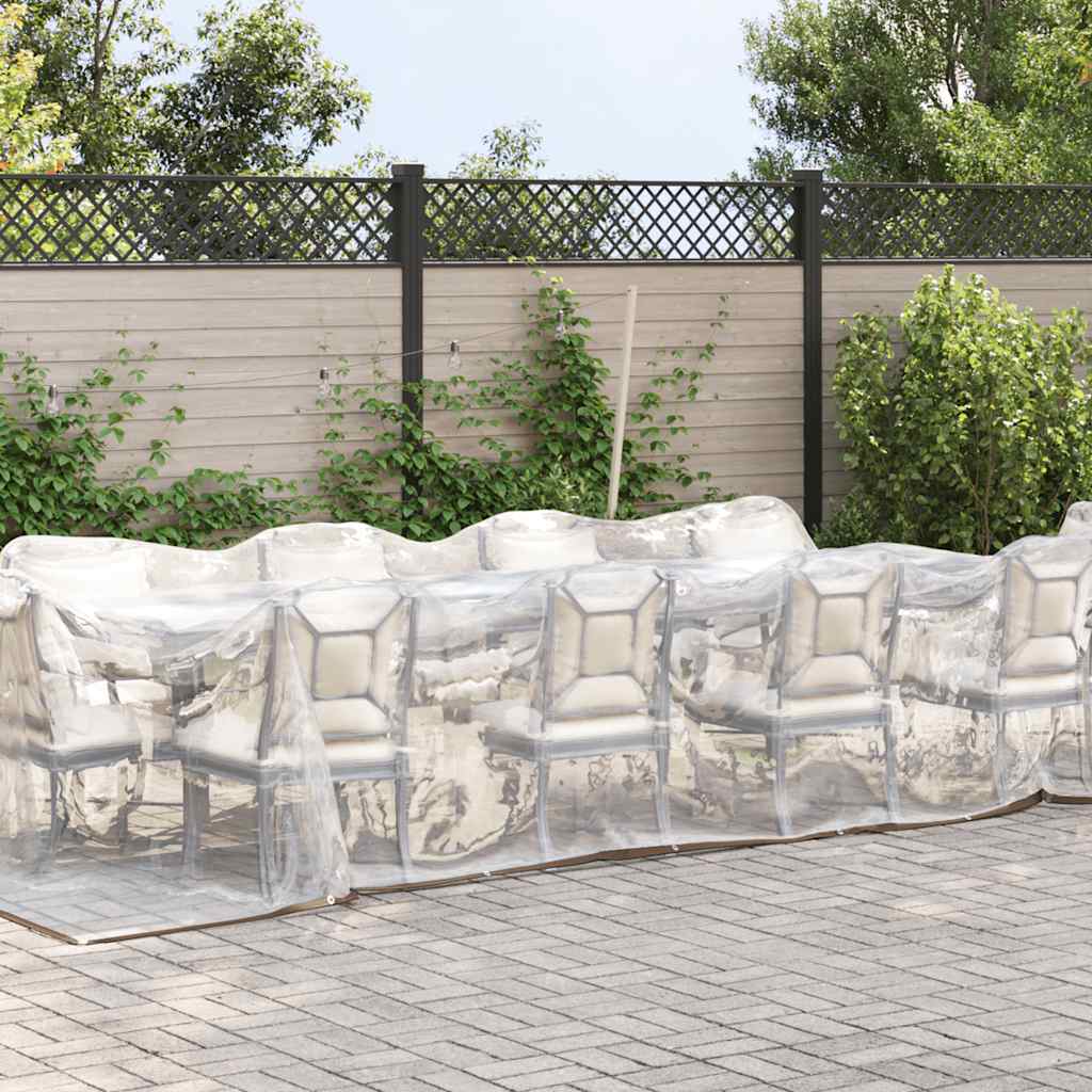 Transparente Plane mit Ösen 3x12 m Polyethylen