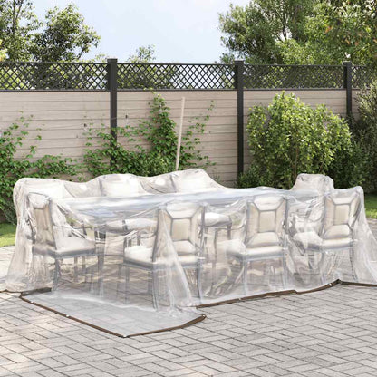Transparente Plane mit Ösen 4x4 m Polyethylen