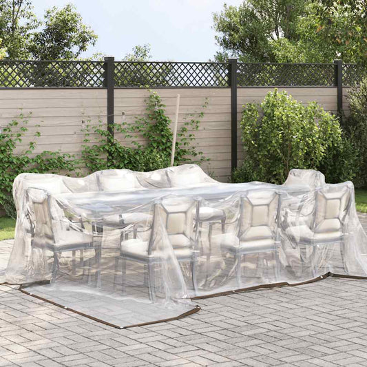 Transparente Plane mit Ösen 4x4 m Polyethylen
