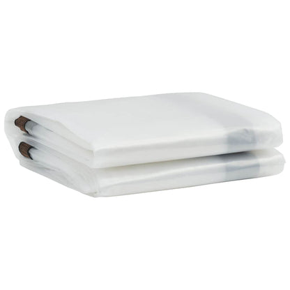 Transparente Plane mit Ösen 4x4 m Polyethylen