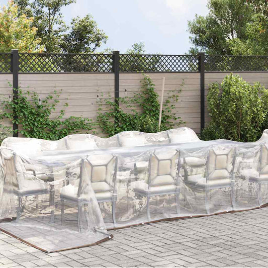 Transparente Plane mit Ösen 5x8 m Polyethylen