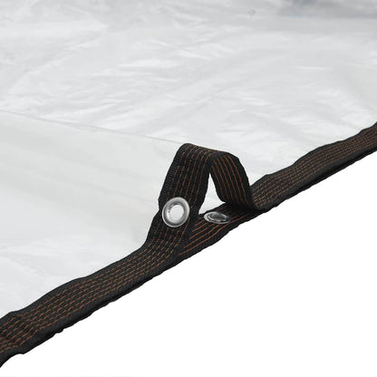Transparente Plane mit Ösen 5x10 m Polyethylen