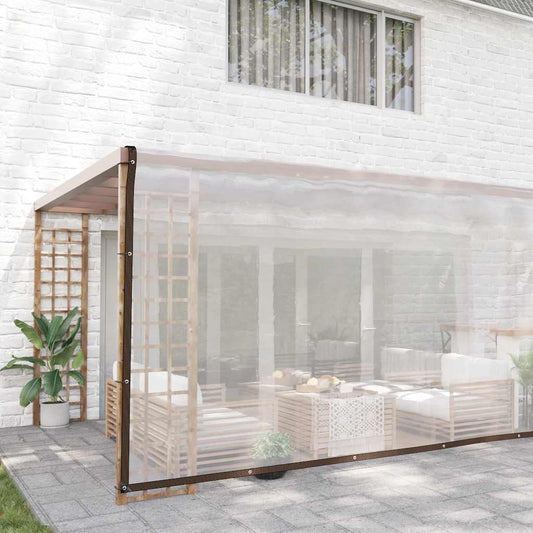 Transparente Plane mit Ösen 5x12 m Polyethylen