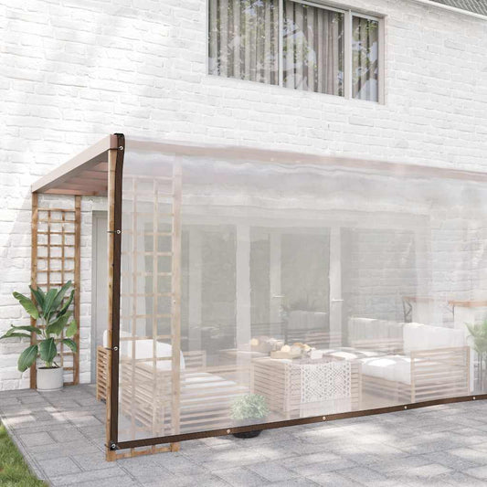 Transparente Plane mit Ösen 6x12 m Polyethylen