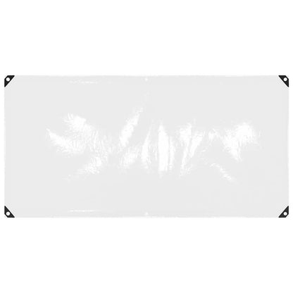 Transparente Plane mit Ösen 1x2 m PVC