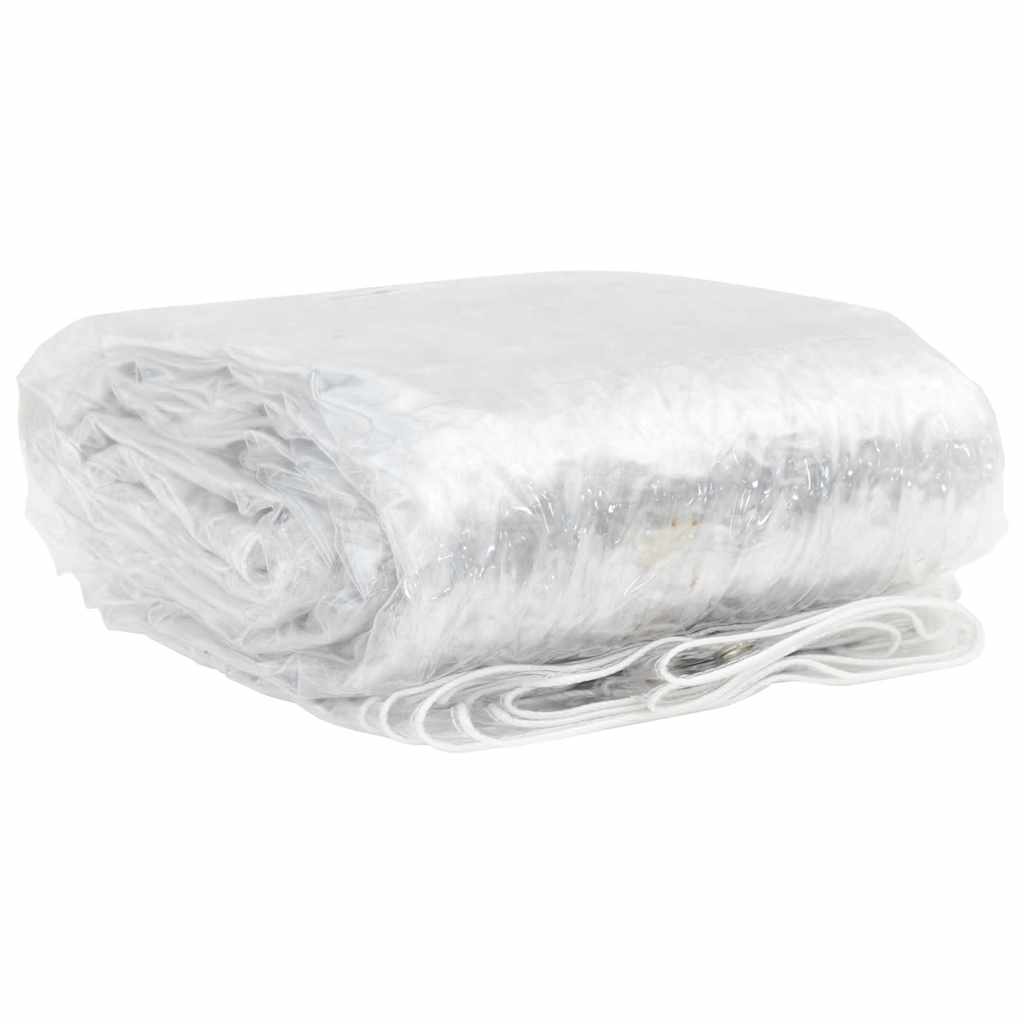 Transparente Plane mit Ösen 1x5 m PVC