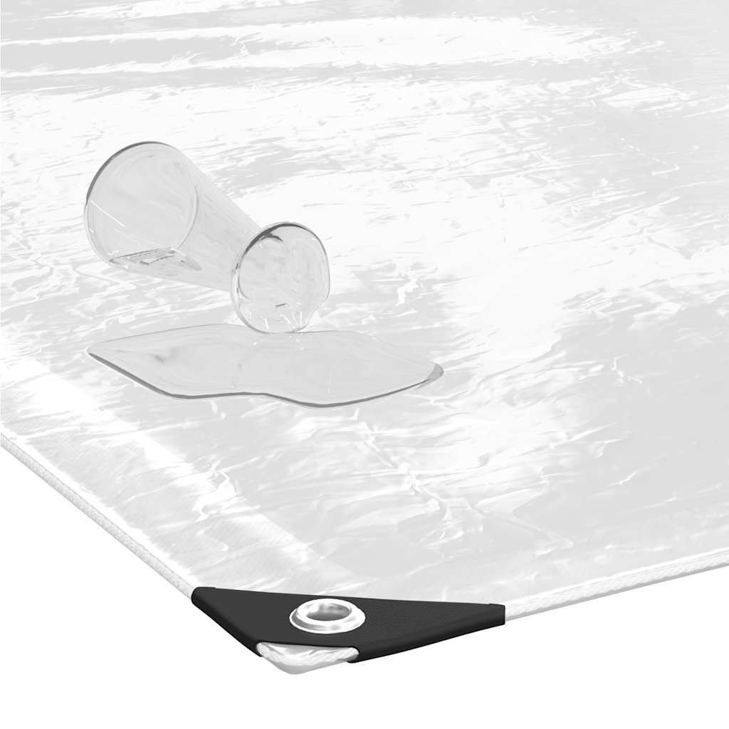 Transparente Plane mit Ösen 2x3 m PVC