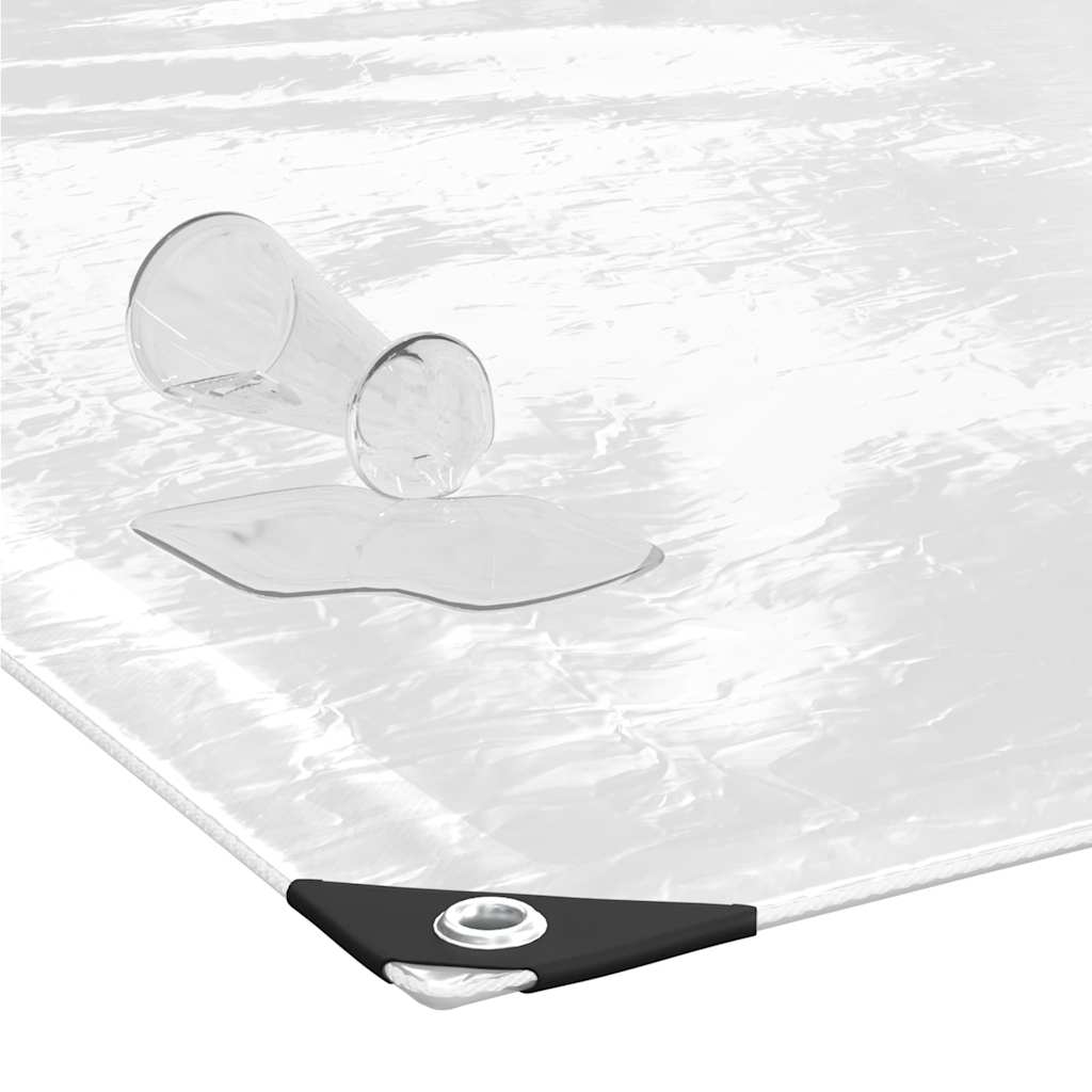 Transparente Plane mit Ösen 3x10 m PVC