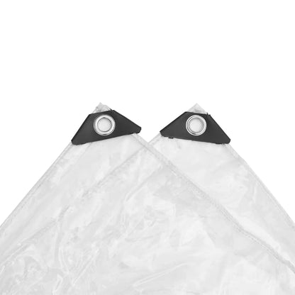 Transparente Plane mit Ösen 3x10 m PVC